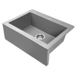 490x580x220mm Grey Granite Single Bowl Kitchen Sink
