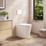 London99 520*365*410mm Gloss White Rimless Flushing Wall Faced Floor Pan