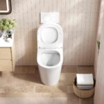 London99 520*365*410mm Gloss White Rimless Flushing Wall Faced Floor Pan