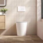 London99 520*365*410mm Gloss White Rimless Flushing Wall Faced Floor Pan
