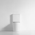 LONDON 620*370*820mm Gloss White Rimless Flushing Back to Wall Two-piece Toilet Suite