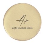Light Brushed Brass Color Sample