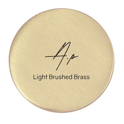 Light Brushed Brass Color Sample