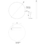600mm Matte Brushed Gold Framed Mirror