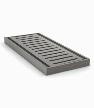 100x100x14mm Gunmetal Ezy Flow Floor Grate