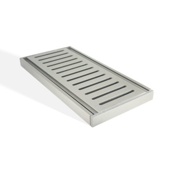 100x100x14mm Brushed Nickel Ezy Flow Floor Grate 1 100x100x14mm Brushed Nickel Ezy Flow Floor Grate