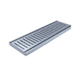 100x100x14mm Brushed Silver Ezy Flow Floor Grate