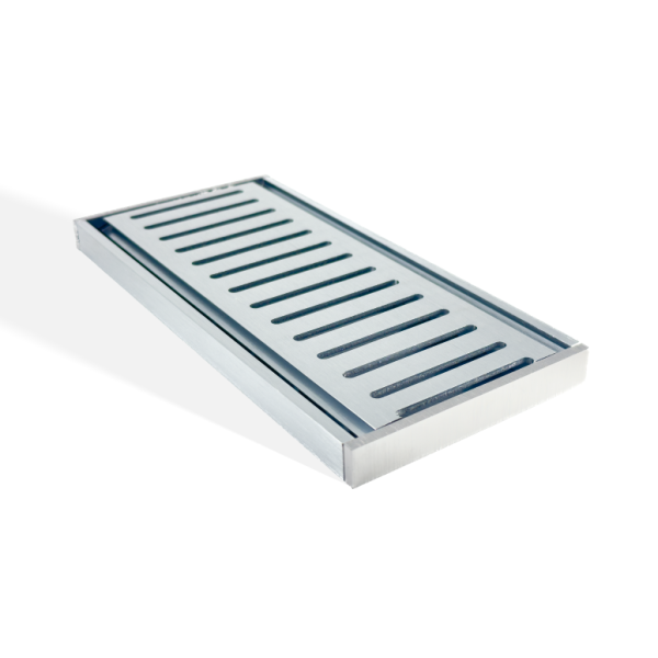 100x100x14mm Brushed Silver Ezy Flow Floor Grate 1 100x100x14mm Brushed Silver Ezy Flow Floor Grate