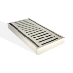 100x100x21mm Brushed Nickel Ezy Flow Floor Grate