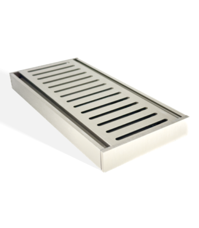 100x100x21mm Brushed Nickel Ezy Flow Floor Grate
