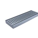 100x100x21mm Brushed Silver Ezy Flow Floor Grate