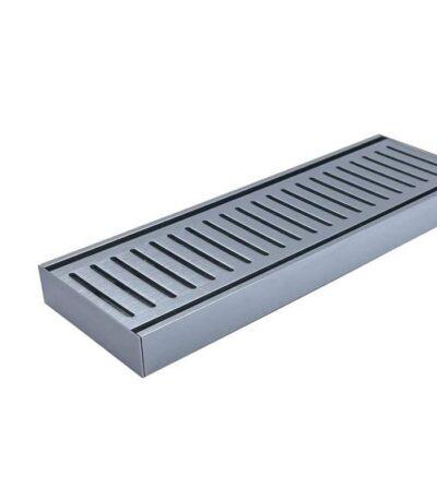 100x100x21mm Brushed Silver Ezy Flow Floor Grate