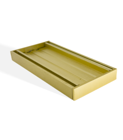 100x100x21mm Brushed Gold Ezy Flow Tile Insert Grate