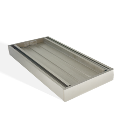 100x100x21mm Brushed Nickel Ezy Flow Tile Insert Grate