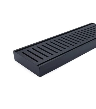 100x100x26mm Brushed Black Ezy Flow Floor Grate