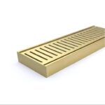 100x100x26mm Brushed Gold Ezy Flow Floor Grate