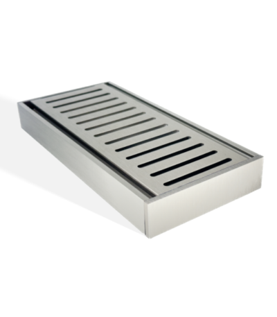 100x100x26mm Brushed Nickel Ezy Flow Floor Grate