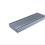 100x100x26mm Brushed Silver Ezy Flow Floor Grate