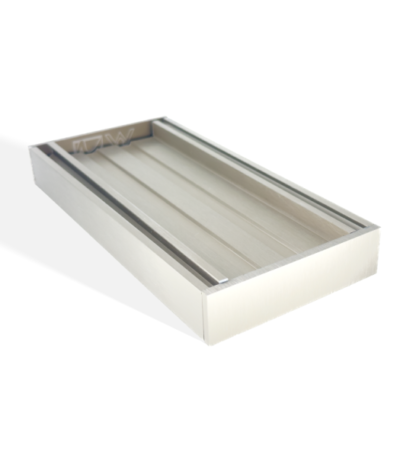100x100x26mm Brushed Nickel Ezy Flow Tile Insert Grate