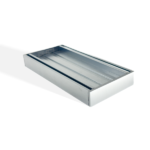 100x100x26mm Brushed Silver Ezy Flow Tile Insert Grate