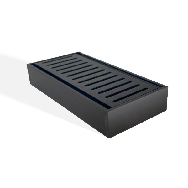 100x100x35mm Brushed Black Ezy Flow Floor Grate 1 100x100x35mm Brushed Black Ezy Flow Floor Grate