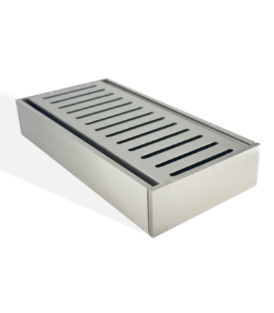 100x100x35mm Brushed Nickel Ezy Flow Floor Grate
