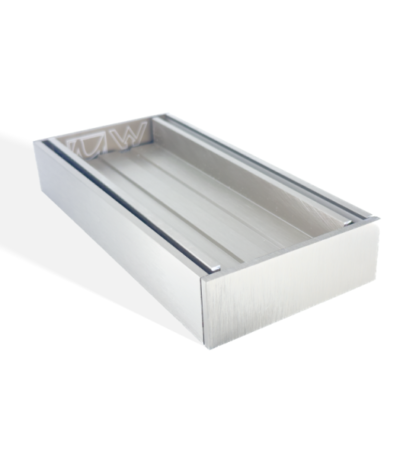 100x100x35mm Brushed Nickel Ezy Flow Tile Insert Grate