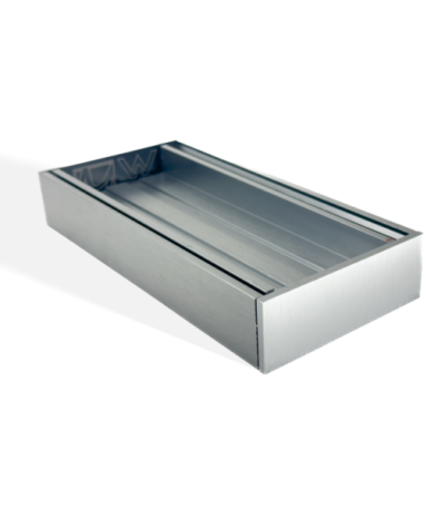 100x100x35mm Brushed Silver Ezy Flow Tile Insert Grate