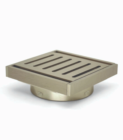 100*100*14mm Brushed Nickel Ezy Flow Guard Floor Waste