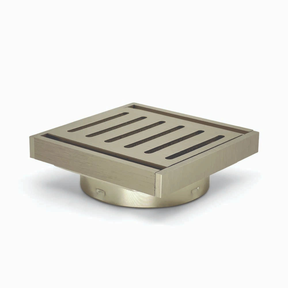 100*100*14mm Brushed Nickel Ezy Flow Guard Floor Waste 1 100*100*14mm Brushed Nickel Ezy Flow Guard Floor Waste