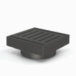 Muses Brushed Black Ezy Flow Floor Waste 100*100*21mm