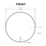 750mm Carysil Round 3 Color Lighting Frontlit LED Mirror Touch Sensor Switch Defogger Pad