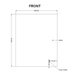 600*750mm Carysil Sharpe Edged 3 Color Lighting Backlit LED Mirror Touch Sensor Switch Defogger Pad