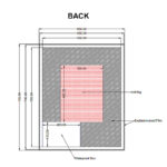 600*750mm Carysil Sharpe Edged 3 Color Lighting Backlit LED Mirror Touch Sensor Switch Defogger Pad