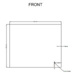 900*750mm Carysil Sharpe Edged 3 Color Lighting Backlit LED Mirror Touch Sensor Switch Defogger Pad
