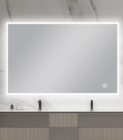 1200*800mm Carysil Sharpe Edged 3 Color Lighting Front Lit LED Mirror