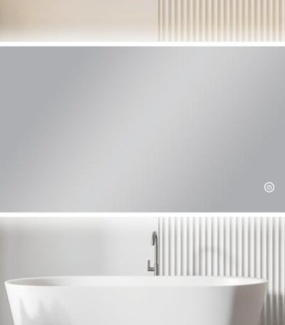 1500*800mm Carysil Sharpe Edged 3 Color Lighting Front Lit LED Mirror Touch Sensor Switch Defogger Pad