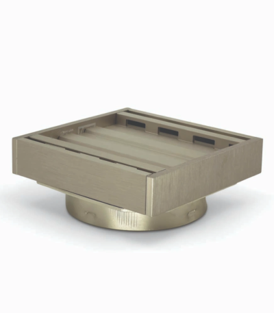 100*100*21mm Brushed Nickel Ezy Flow Guard Floor Waste Insert