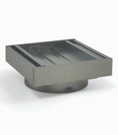 100*100*21mm Gun Metal Ezy Flow Guard Floor Waste Insert