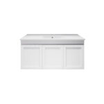 1178*450*505mm Miami Wall Hung Fluted Vanity Cabinet (RHD) (Single Bowl)