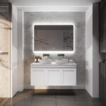 1178*450*505mm Miami Wall Hung Fluted Vanity Cabinet (Double Bowls)