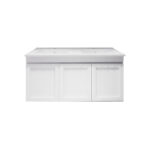 1178*450*505mm Miami Wall Hung Fluted Vanity Cabinet (Double Bowls)