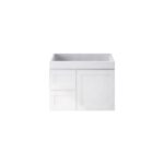 735*450*505mm Miami Wall Hung Fluted Vanity Cabinet (LHD)