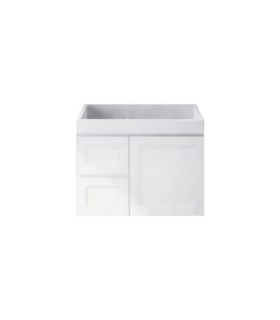 735*450*505mm Miami Wall Hung Fluted Vanity Cabinet (LHD)