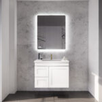 735*450*505mm Miami Wall Hung Fluted Vanity Cabinet (LHD)