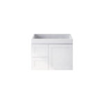 735*450*505mm Miami Wall Hung Fluted Vanity Cabinet (LHD)