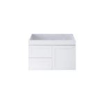 735*450*505mm Miami Wall Hung Fluted Vanity Cabinet (LHD)