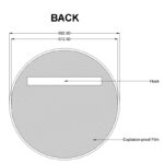 600mm Carysil Round Gold Framed Mirror