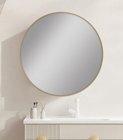 600mm Carysil Round Gold Framed Mirror
