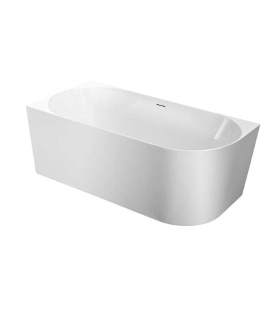 NOVA Series 1500*750*580mm Gloss White Acrylic Bathtub(Left Corner)